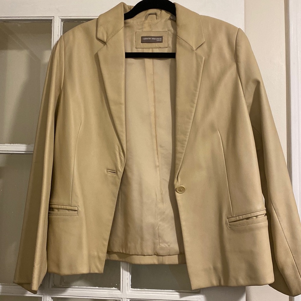 Vintage leather blazer